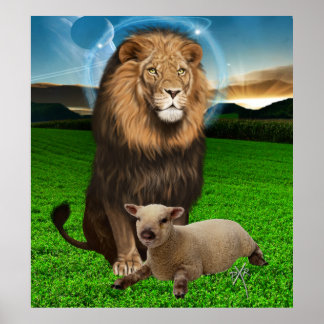 the lion and the lamb poster