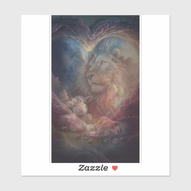 The Lion and the Lamb Stickers (Sheet)