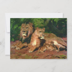 The Lion at Home (by Rosa Bonheur) Card