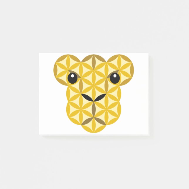 The Lion cub Of Life, Sacred Animals. Post-it Notes (Front)