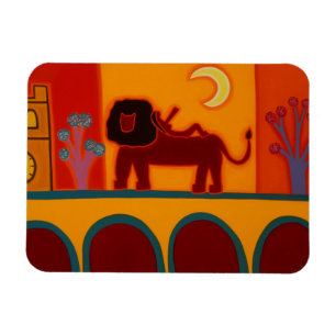 The Lion From Fulham Broadway 2008 Magnet