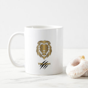 The Lion Gold & Black Graphic Mug