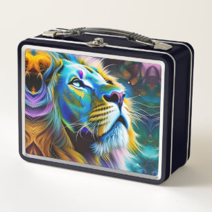 The Lion, King Of All Cats Metal Lunch Box