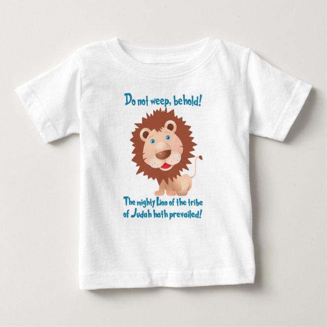 The Lion Of Judah Baby T-Shirt (Front)