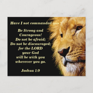 The Lion of Judah Bible Verse Memory Postcard