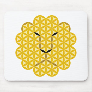 The Lion of Life - Alpha Male- 03, Sacred Animals. Mouse Pad