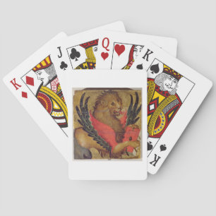The Lion of St. Mark (oil on panel) Playing Cards