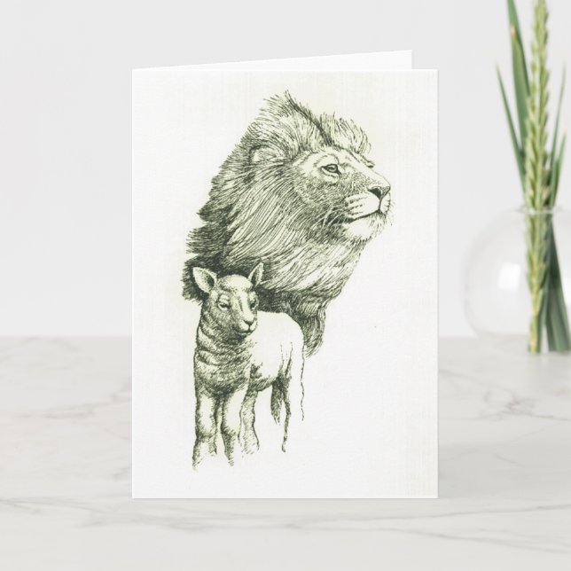 THE LION & THE LAMB CARD (Front)