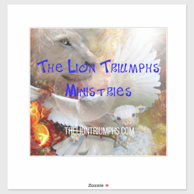 The Lion Triumphs Extra-Large Sticker (Sheet)