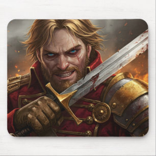 The Lionhearted General Mouse Pad