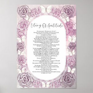 The Litany Of Gratitude Wall Art