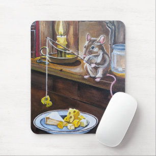 The Little Angler Painting by Alfred Fox Mouse Pad