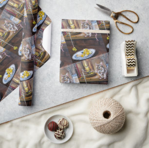 The Little Angler Painting by Alfred Fox Wrapping Paper