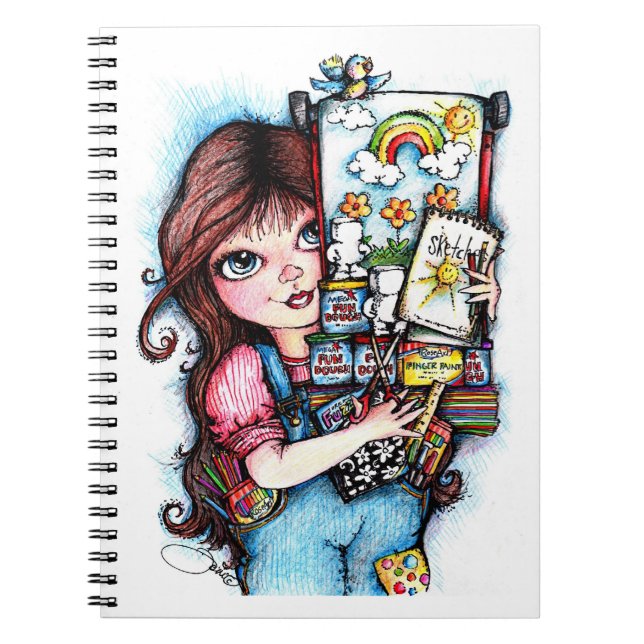 The Little Artist...Creating Awesome! Notebook (Front)