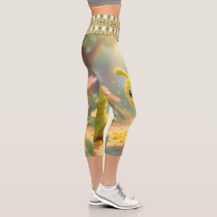 The Little Caterpillar’s Magical Journey 🐛✨ Capri Leggings
