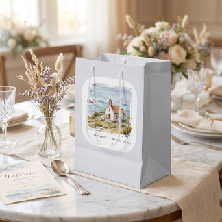 The Little Chapel By The Sea Wedding Medium Gift Bag