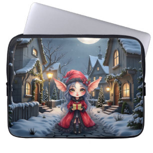 The Little Christmas Messenger. Laptop Sleeve