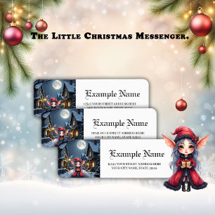 The Little Christmas Messenger. Return Address Label