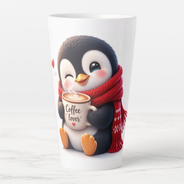 The Little Coffee Penguin Latte Mug (Front)