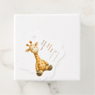 The Little Explorer Safari Friends Baby Shower Favour Tags