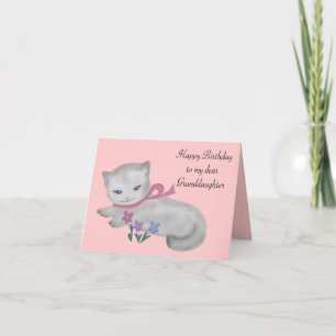 The Little Kitten Birthday Card