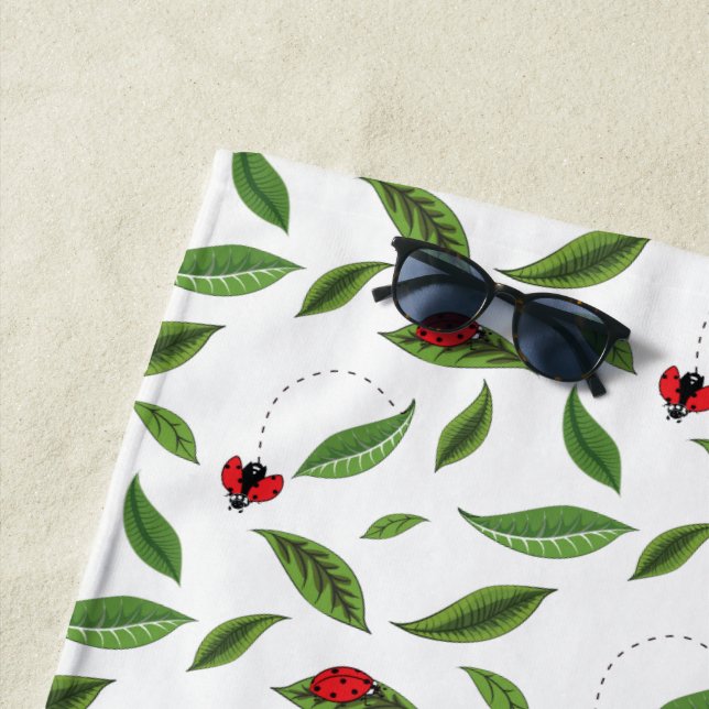 The Little Ladybugs Beach Towel (In Situ)