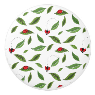 The Little Ladybugs Ceramic Knob