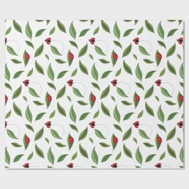 The Little Ladybugs Wrapping Paper (Flat)