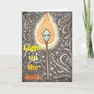 The Little Matchstick Girl Winter Solstice Card
