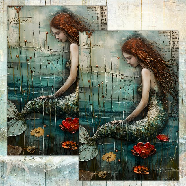 THE LITTLE MERMAID DECOUPAGE TISSUE PAPER (THE LITTLE MERMAID DECOUPAGE TISSUE PAPER)