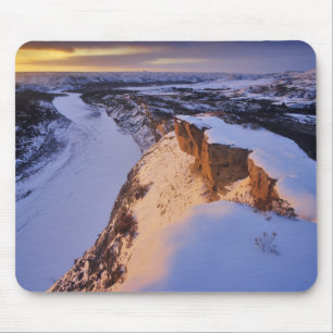 The Little Missouri River in winter in Mouse Pad