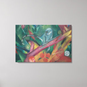 The Little Monkey (1912) by Franz Marc Canvas Print
