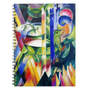The Little Mountain Goats painting by Franz Marc Notebook