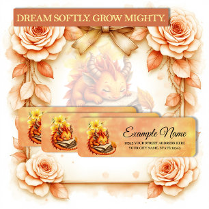 The Little Mystic Dragon.  Return Address Label