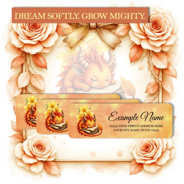 The Little Mystic Dragon.  Return Address Label (Creator Uploaded)