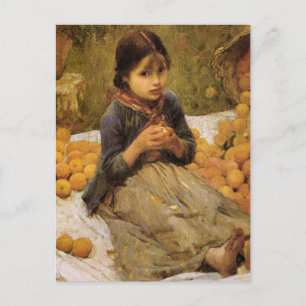 The Little Orange Gatherer Postcard