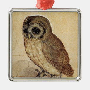 The Little Owl (by Albrecht Durer) Metal Ornament