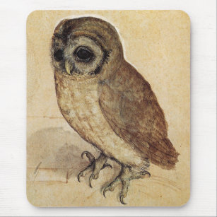 The Little Owl (by Albrecht Durer) Mouse Pad