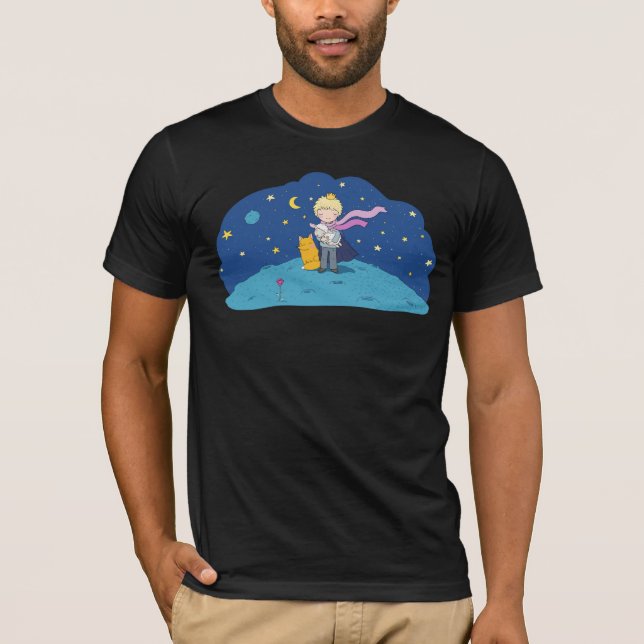 The Little Prince Golden Crown Rose Handkerchief T-Shirt (Front)