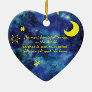 The Little Prince quote ceramic ornament
