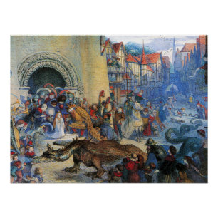 The Little Princess's Birthday Dragon Poster