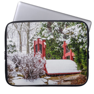 The Little Red Bridge Laptop Sleeve