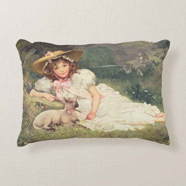 The Little Shepherdess Decorative Cushion (Front)
