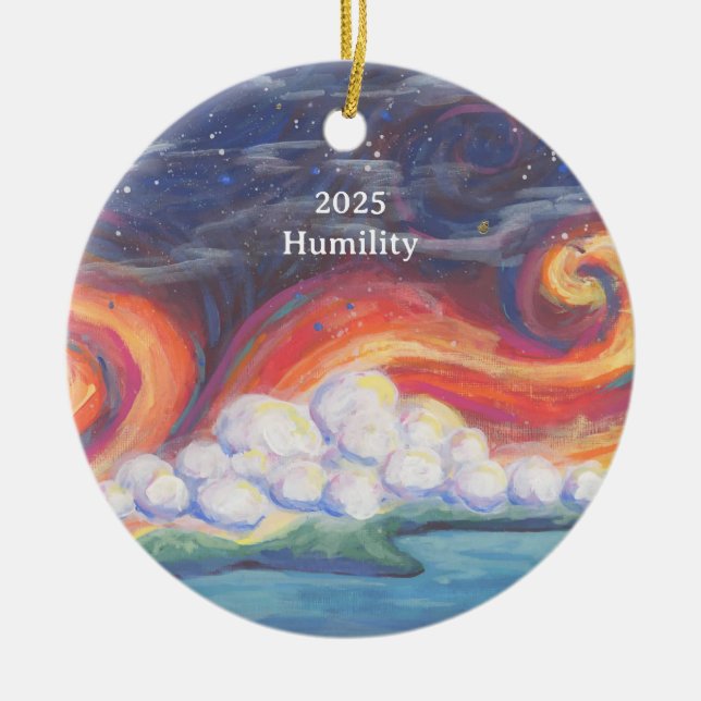 The Little Shot Humility Ceramic Ornament (Front)