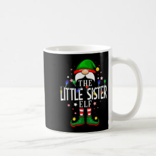 The Little Sister Elf Christmas Family Pajama Part Coffee Mug