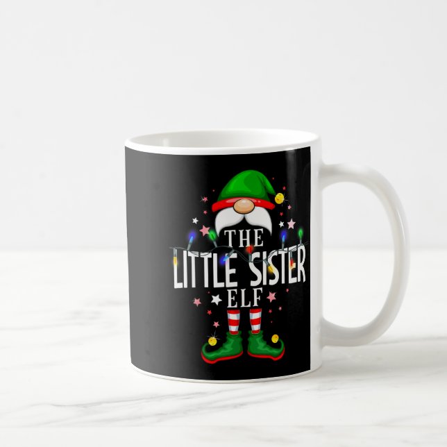 The Little Sister Elf Christmas Family Pajama Part Coffee Mug (Right)