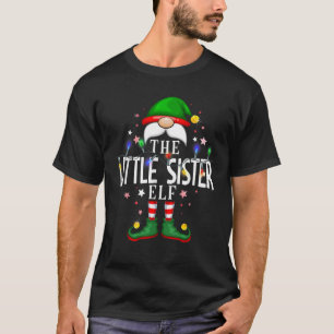The Little Sister Elf Christmas Family Pajama Part T-Shirt