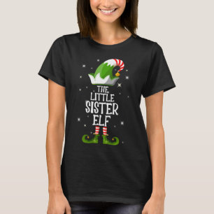 The Little Sister Elf Family Matching Christmas T-Shirt