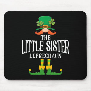 The Little Sister Leprechaun St Patricks Day Match Mouse Pad