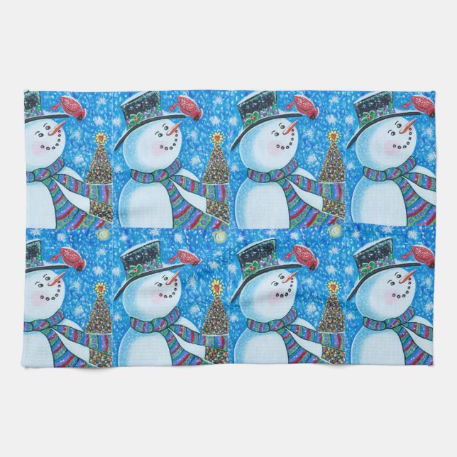 The Little Snowman Tea Towel (Horizontal)